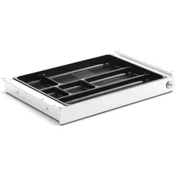TecLines, Dokumentenablage, TUS017W ausziehbare Unterbau Schublade M inkl. Schloss, weiss