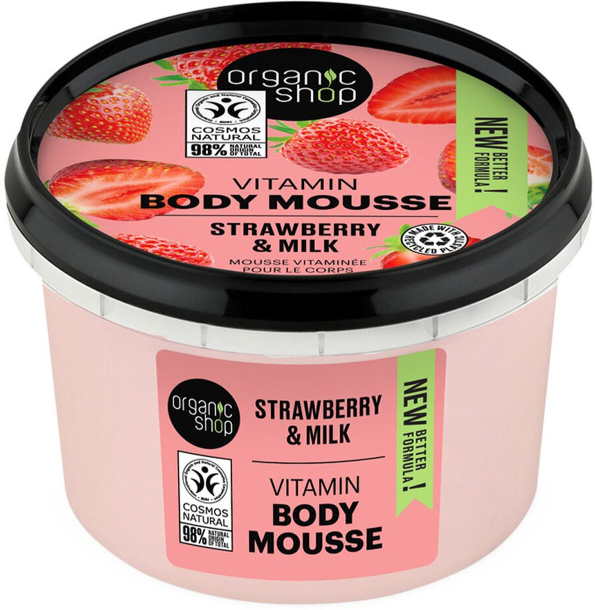 ORGANIC SHOP Strawberry & Milk Body Mousse 250ml