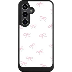 Nivocase Hülle für Samsung Galaxy S24+ Handyhülle NIVOcore Case Schwarz Muster Schleife Schleifen (Samsung Galaxy S24+), Smartphone Hülle, Schwarz