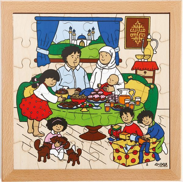 Puzzle multikulturelle Feiertage - Zuckerfest, 36 Teile, ab 3 Jahre