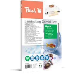 Peach Laminierfolien 25er Starterset, 80 mic, verschiedene Grössen