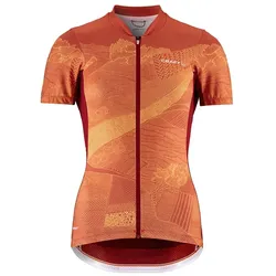 CRAFT ADV Endur Graphic Fahrradtrikot Damen 488533 - rhubarb/sour L