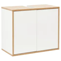 Waschbeckenunterschrank "Finn" weiß, eiche