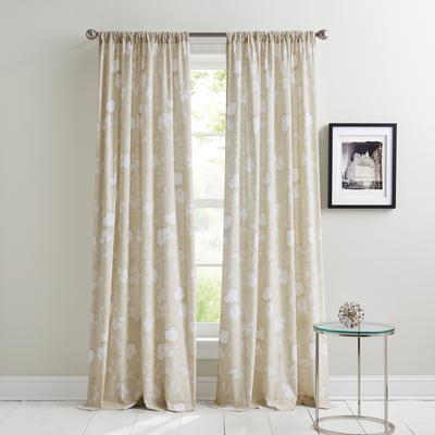 DKNY Dandelion Floral Window Curtain Panel Pair