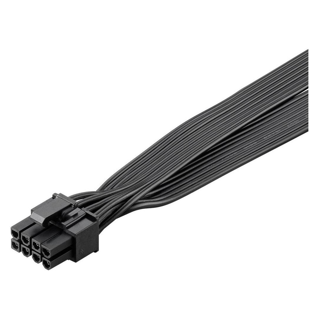 Goobay Netzteil-Kabel 8-Pin-Stecker auf Dual 6+2-Stecker für PCIe (23 cm) (59714)