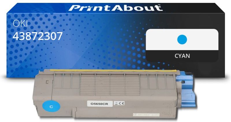 PrintAbout Toner kompatibel mit OKI 43872307 - Cyan