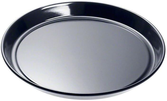 Backblech MIELE "Quiche-Backform HBF27 27 cm, Schwarz", schwarz, Ø:27cm, Stahlblech, Backbleche, Backblech schwarz Ø 27cm