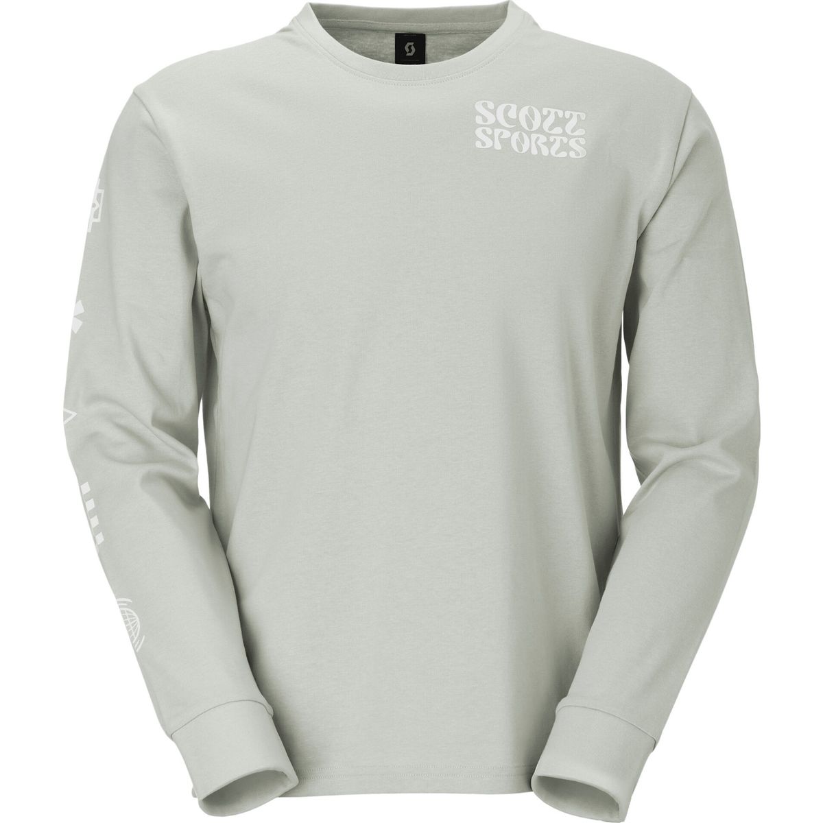 Scott Tee Graphic LS spray grey (8243) XS 4246968243004