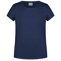 Mädchen Basic T-Shirt "8007G" - M - navy