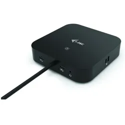 i-tec C31HDMIDPDOCKPD100 (USB-C, 1 Port), Dockingstation + USB Hub, Schwarz