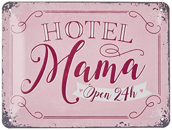 Nostalgic-Art Retro metalen bord, 15 x 20 cm, Hotel Mama