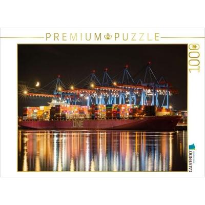 CALVENDO Puzzle Containerschiff One Hannover | 1000 Teile Lege-Größe 64 × 48 cm Foto-Puzzle für glückliche Stunden