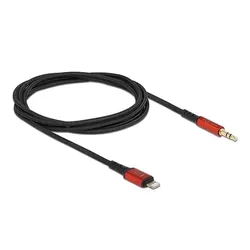 DELOCK Audiokabel 8Pin Lightning ST > Klinkenstecker 3,5mm 3 Pin 1,5m