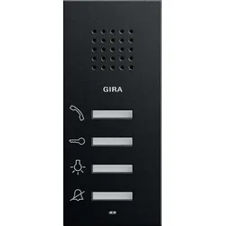 Gira 1250005 Wohnungsstation AP System 55 Schwarz m