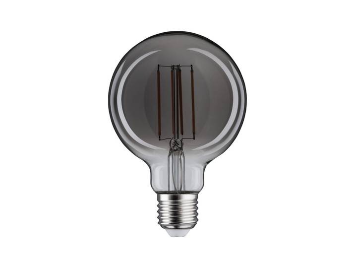 PAULMANN LED-Leuchtmittel Vintage G95 8W 360lm smoke 1800K , grau (anthrazit), L:14cm Ø:9,5cm, Leuchtmittel, LED-Leuchtmittel