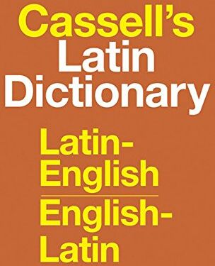 D.P. Simpson - Cassell's Standard Latin Dictionary, Thumb-indexed: Latin/English, English/Latin - Preis vom 09.10.2026 07:28:09 h