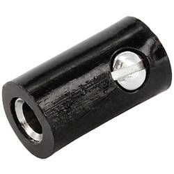 econ connect HOK25SW Miniatur-Rundsteckverbinder Kupplung, gerade Schwarz 1 St. Bulk