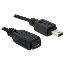 DELOCK Kabel USB 2.0 Verlängerung mini B St/Bu 1m