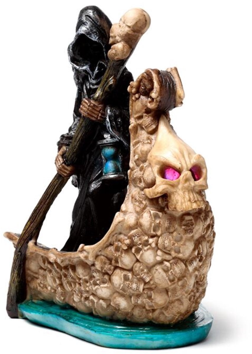 The Reaper of Death LED Boat of Skulls Decoratief Beeld met LED