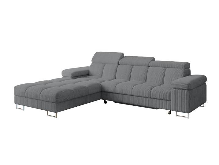 Ecksofa COMA L Dunkelgrau - Poso 115