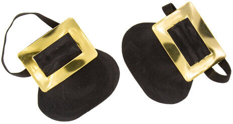 Schuhschnallen, gold/schwarz
