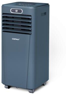 Costway 8000BTU 3-in-1 Portable Air Conditioner with Remote Control-Dark Blue