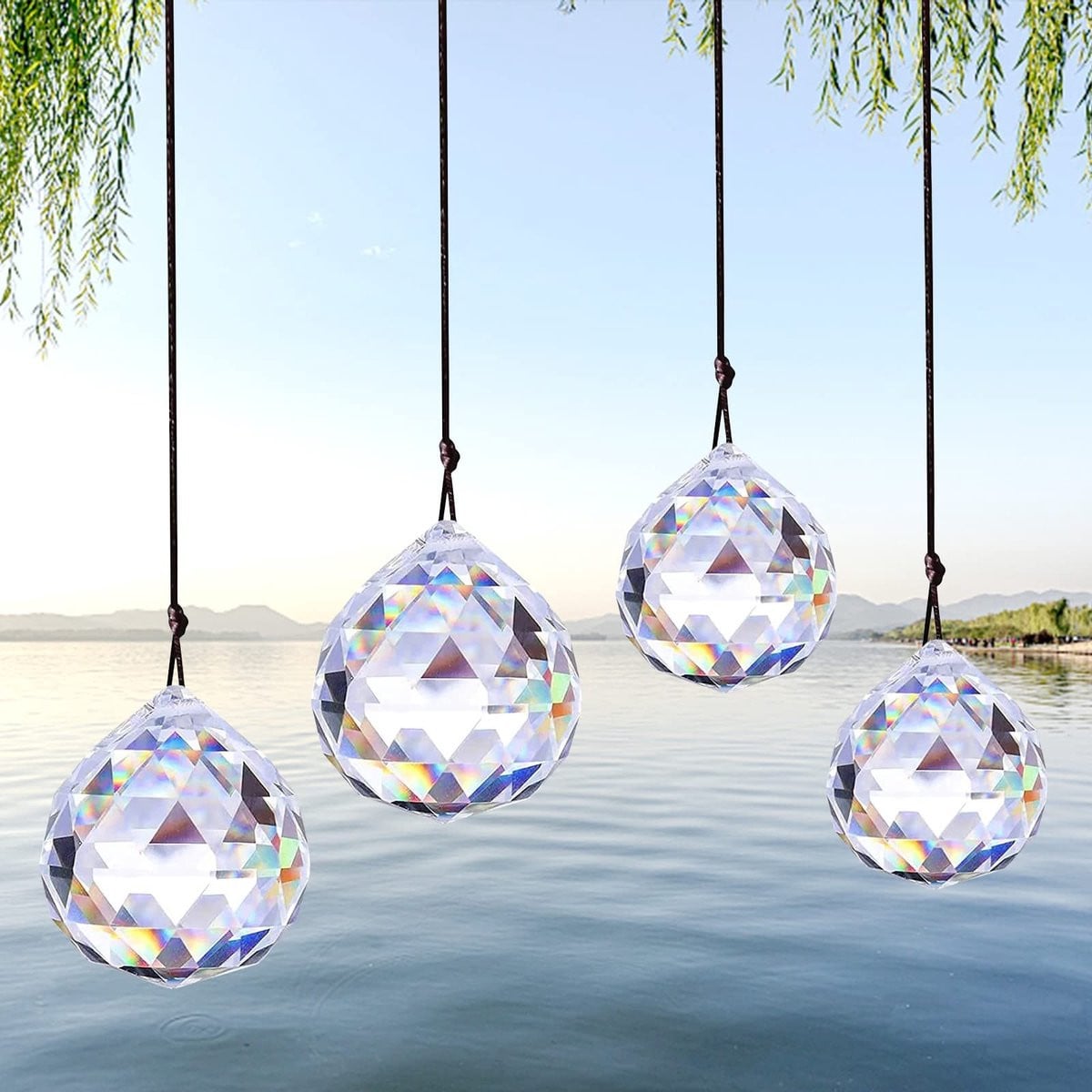 Allecto Kristallen Decoratieve Hangers Regenboog-Zonnevanger