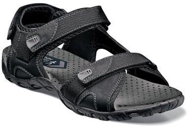Nunn Bush Rio Bravo Three Strap River Sandal - Mens 11 Black Medium