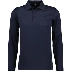 Soft Knit Polo Knopf Langarm Herren Poloshirt