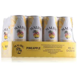 Malibu Rum & Pineapple Dose 10% Vol. 12x0,25l