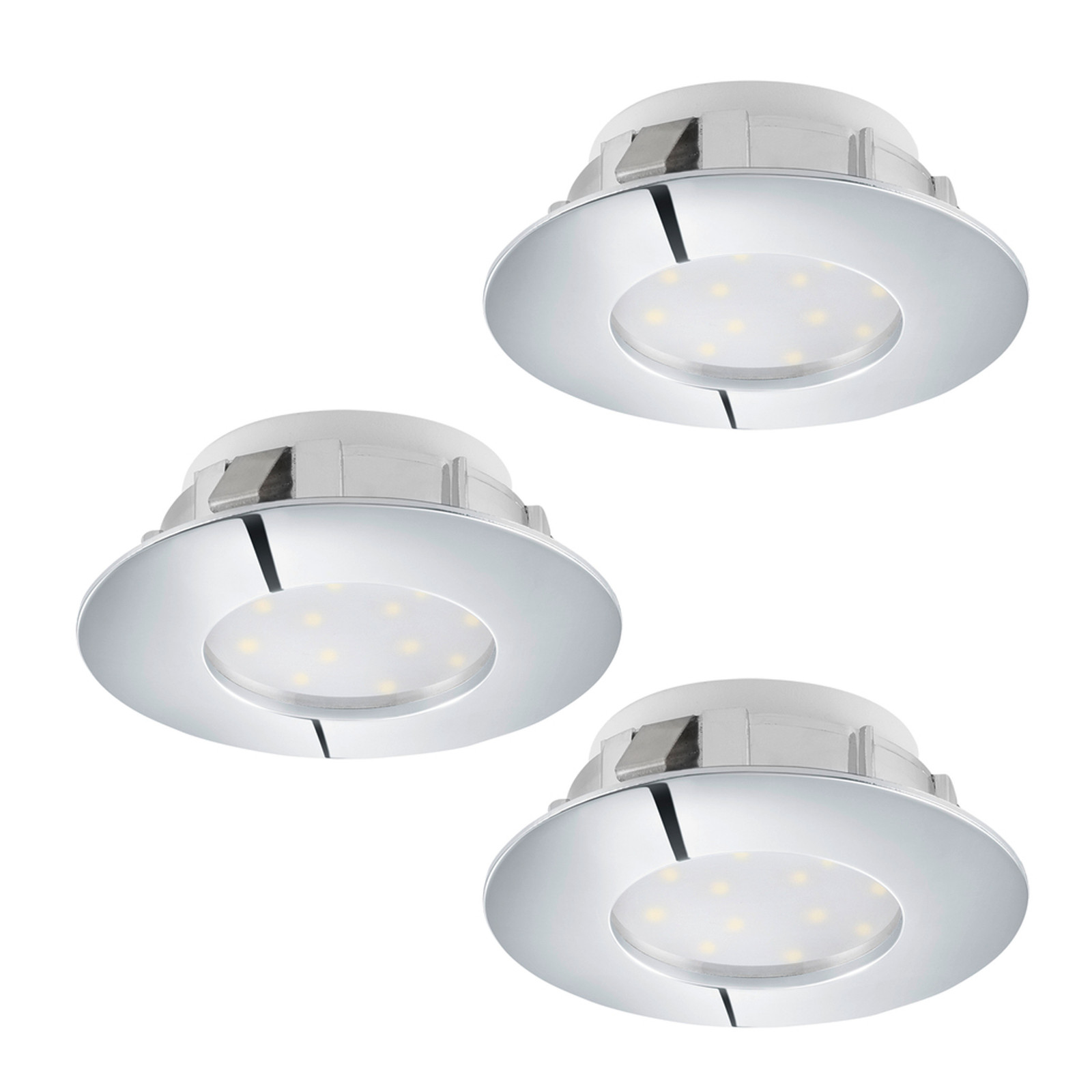 Eglo Ledspot Pineda Chroom - 3x6W - 3000K - Hoogte: 7,8 cm