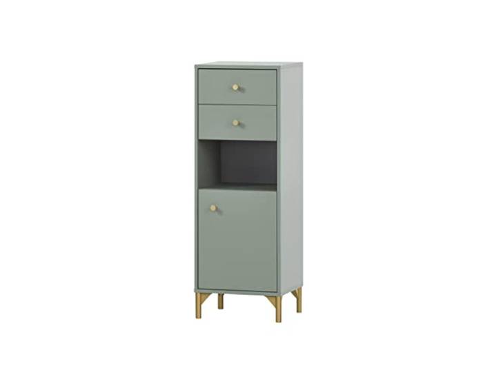 Schildmeyer 154267 Ando Buffet Haut\, Pistache/doré\, 40\,3 x 33 x 114\,4 cm