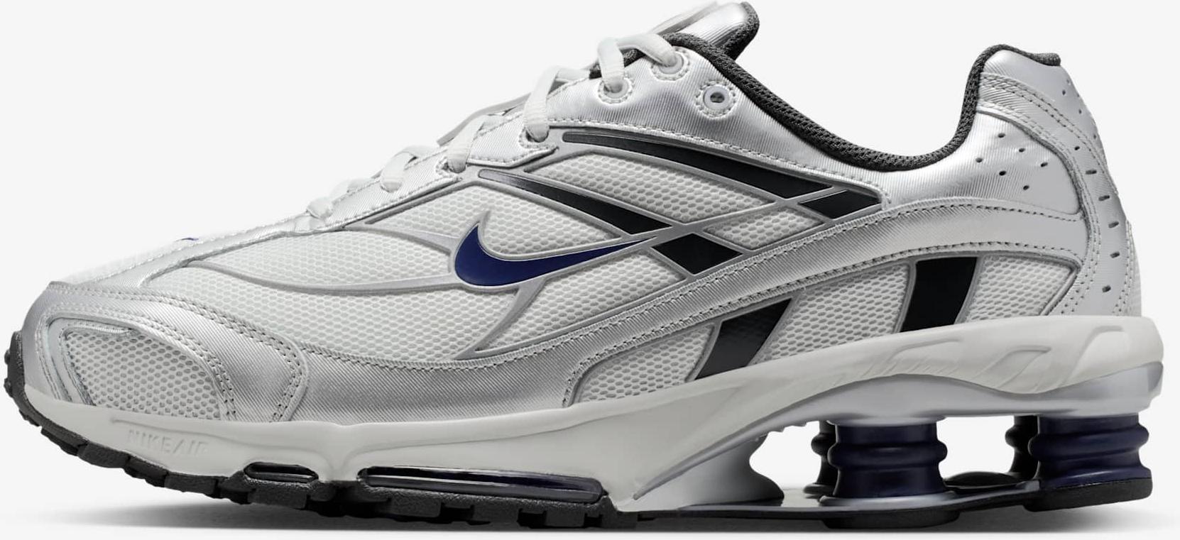 Nike Shox Ride 2 "Photon Dust Metallic Silver Navy" Bunt, Größe: 40.5