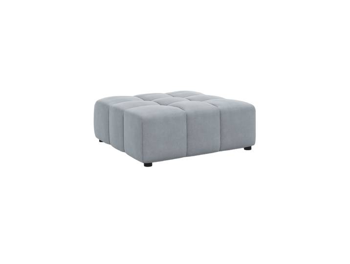 Design Sitzpouf „Luc“ Samt Hellblau CXL by Christian Lacroix
