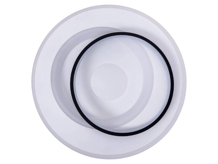Plafonnier LED\, blanc\, intensité lumineuse variable Télécommande\, L 49 cm