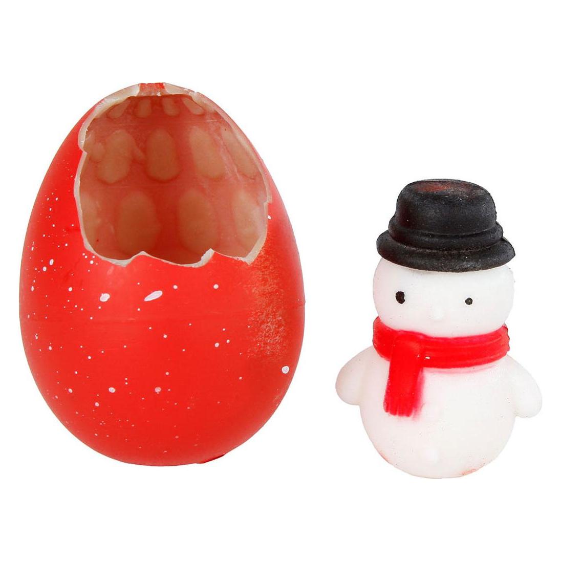 Hippo Wachstums-Ei Weihnachtsmann/Schneemann, 6cm (47606327)