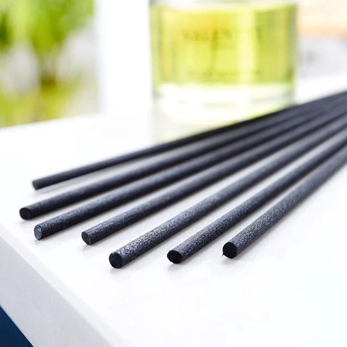 Berivita Losse Geurstokjes Zwart 50 stuks - 20 cm - Navulling voor Aromatherapie