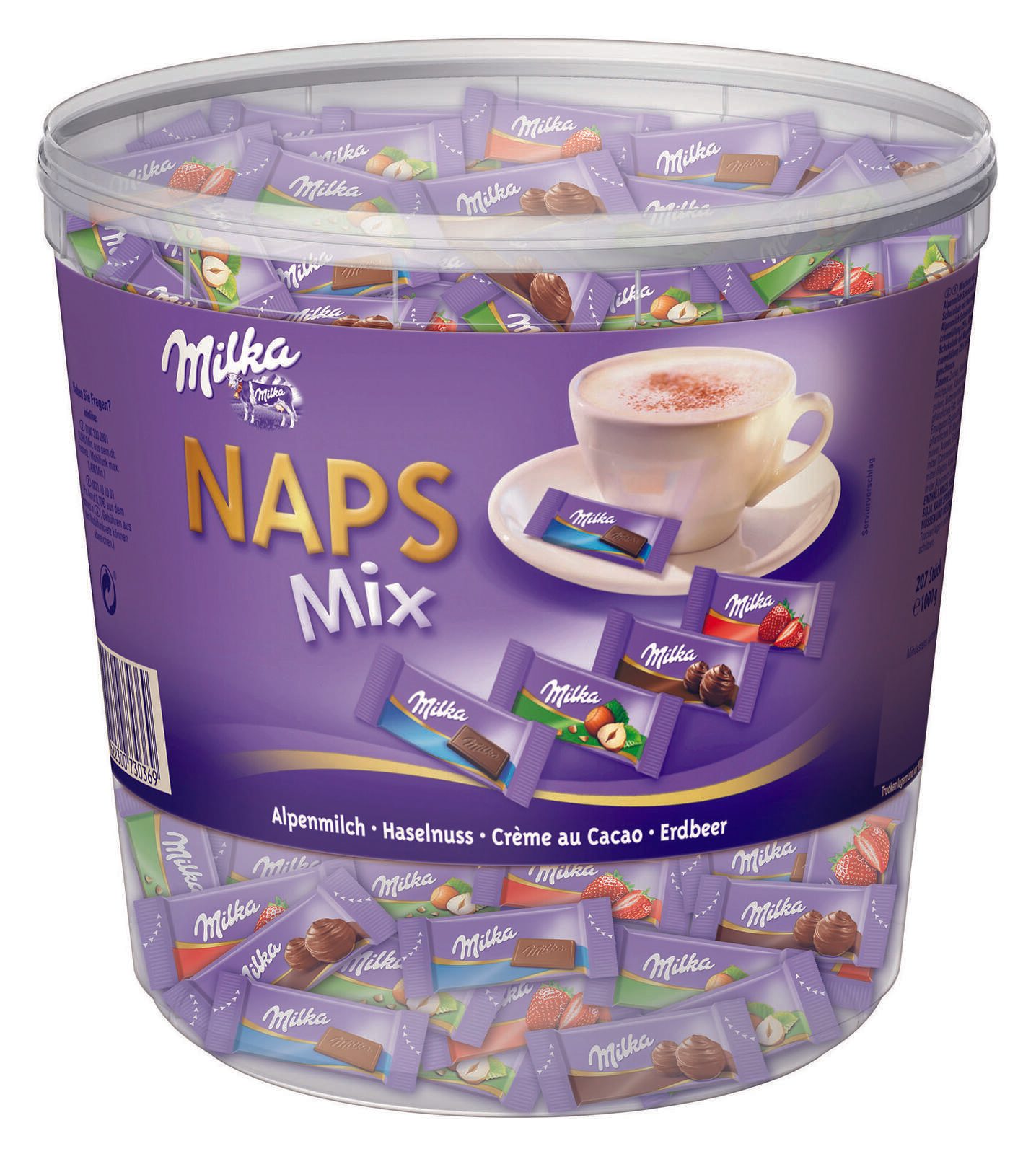 Milka NAPS Mix Schokoriegel 207 St./1,0 kg 962559