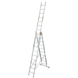 Krause Vielzweckleiter »MONTO Tribilo« 3x 10 Sprossen silber, 300 cm
