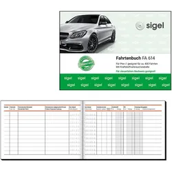 sigel Fahrtenbuch FA614 A6 - 40 Blatt