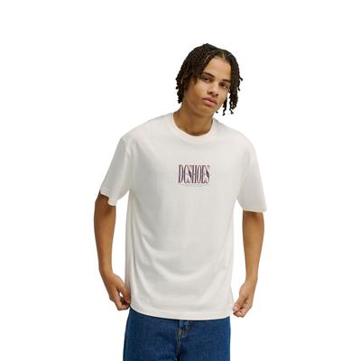 T-Shirt DC SHOES "Break The Chain", Herren, Gr. L, weiß, Obermaterial: 75% Baumwolle, 25% Baumwolle., Shirts T-Shirt