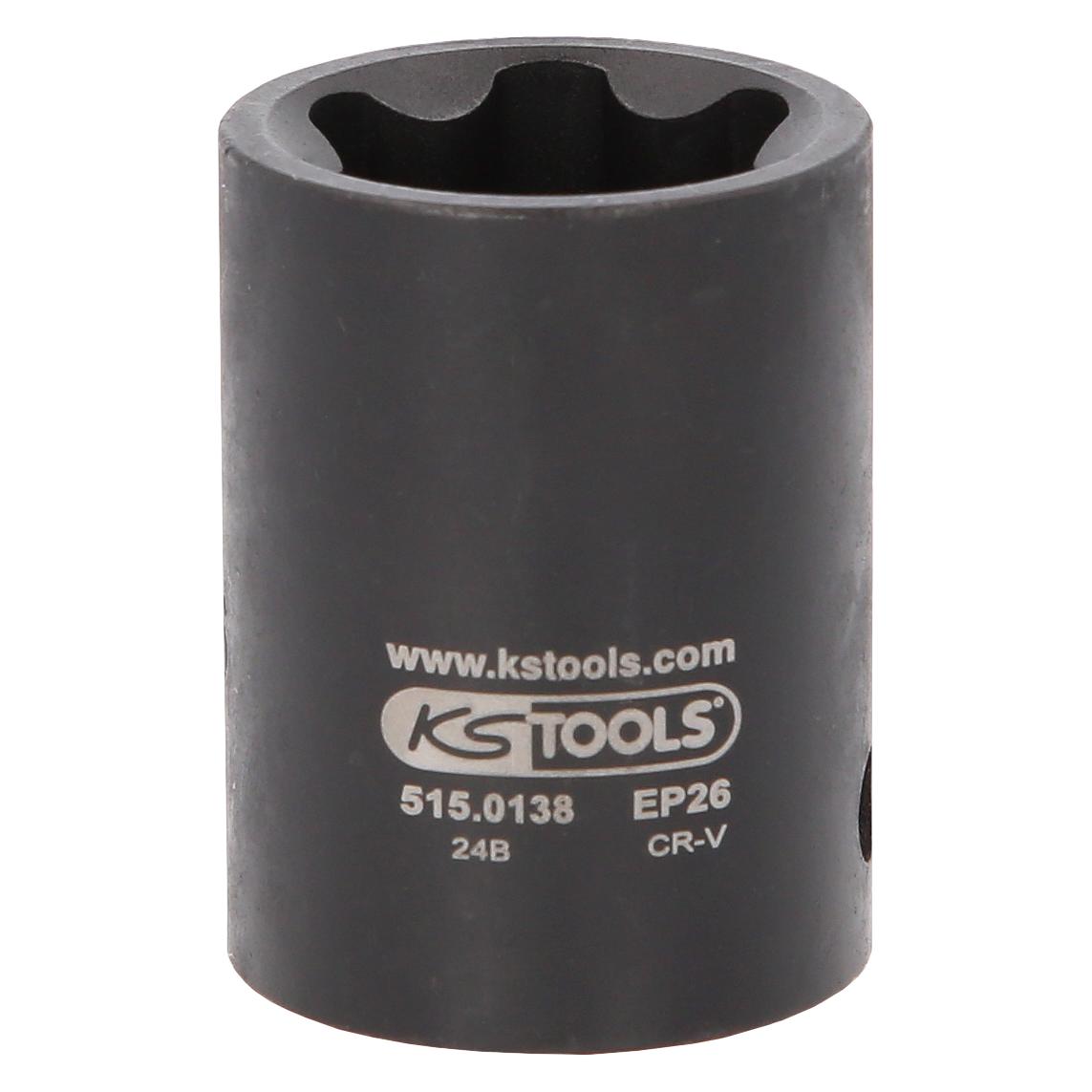 KS Tools 1/2" Torx-E-Plus-Kraft-Stecknuss, EPL26 (515.0138)