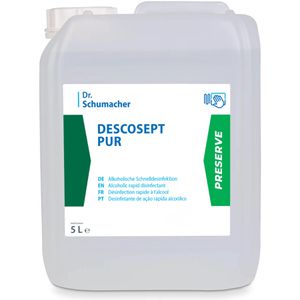 Dr.Schumacher Desinfektionsmittel Descosept PUR, für Flächen und Instrumente, ohne Alkohol, Kanister 5 Liter