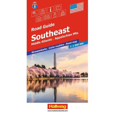 Hallwag Strassenkarte USA, Southeast 1:1 Mio., Sonstige von , Hallwag, 978-3-8283-3064-1
