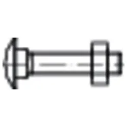 E-NORM PRO Flachrundschraube M6x60 A2 DIN603
