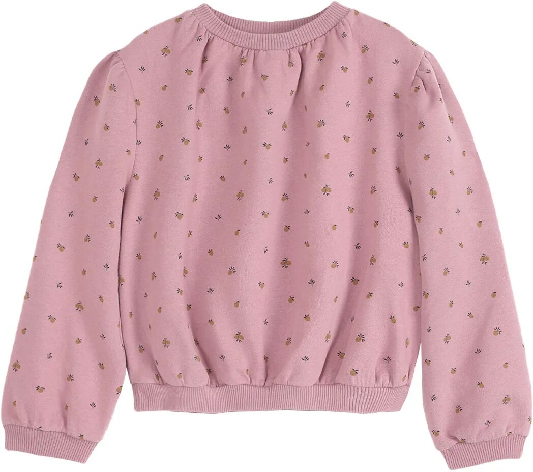 Emile et Ida Sweat Coton Bio Mirabelles Rose 6 mois