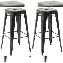 CLP 2er Set Barhocker Joshua V2 schwarz