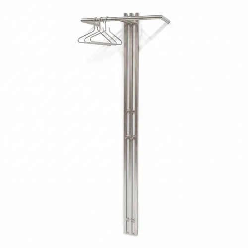 Spinder Design Wandgarderobe Senza Zilver Mat B/D/H: 65 x 29 x 190 cm