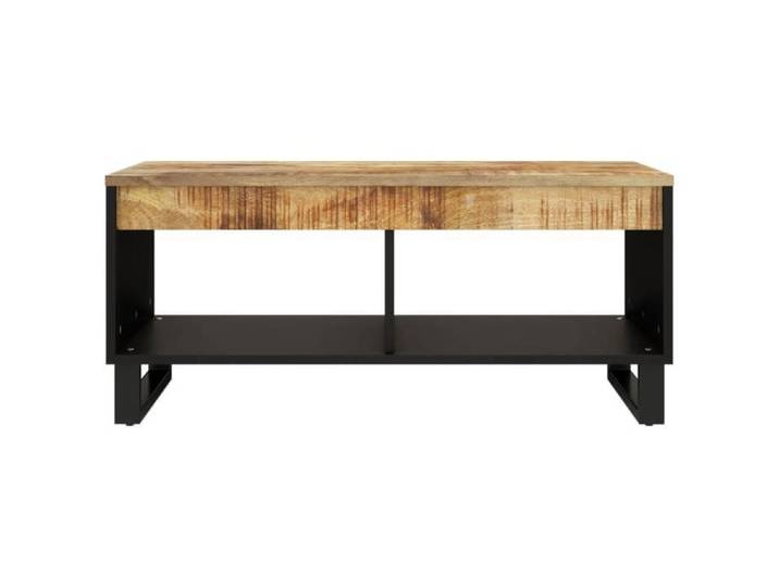 {Brun}Table moderne - Table basse salon - 90x50x40 cm bois de manguier massif - Cadre robuste_8592
