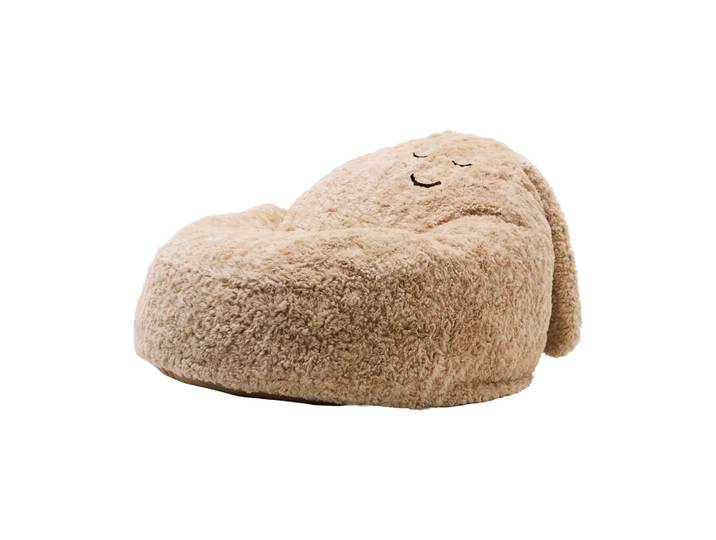 Kid s Concept Snuggle Sitzsack Beige, Ø80x50 cm'